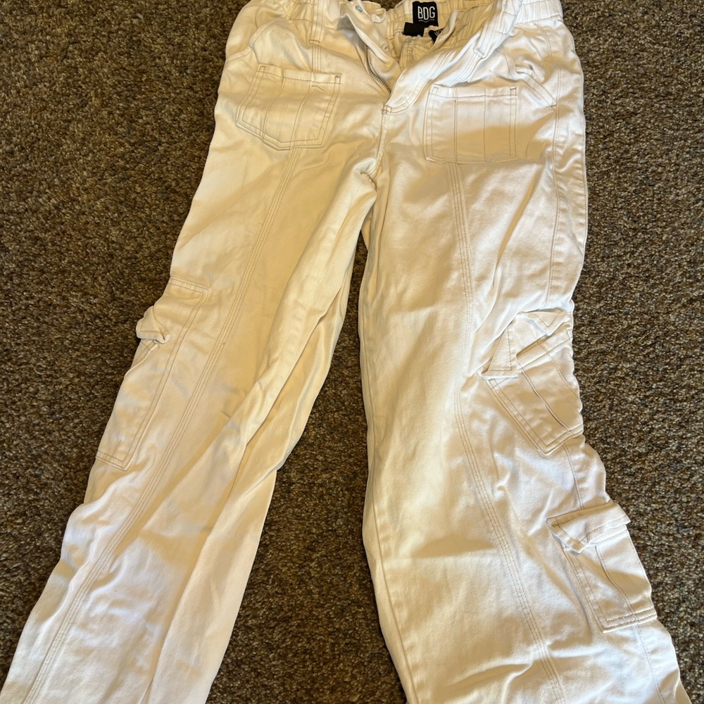 BDG Women's High Rise White Jeans